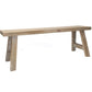 Long Fir Wood Decorative Stool