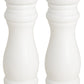 White Salt and Pepper Mills