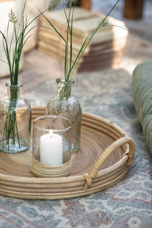 Rattan Braid Candle Holder