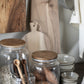 Glass Jar with Wooden Lid - 2 sizes