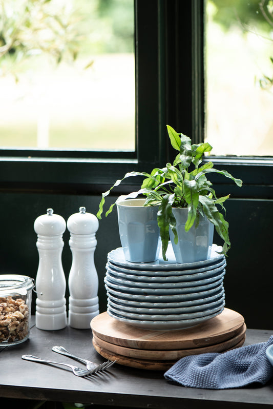 White Salt and Pepper Mills